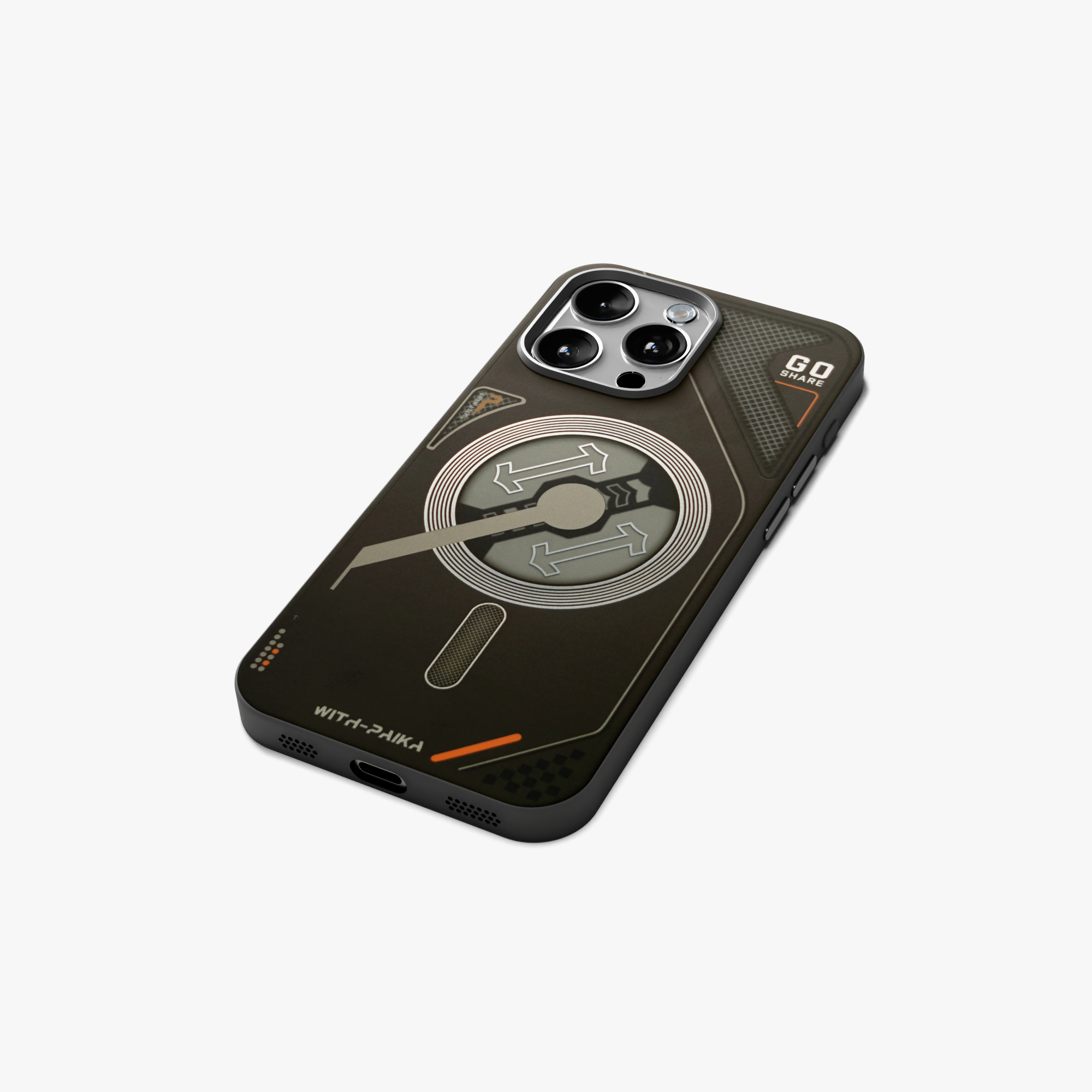 VectorEdge – Black Modern Aesthetics Magsafe case for iPhone 15 pro