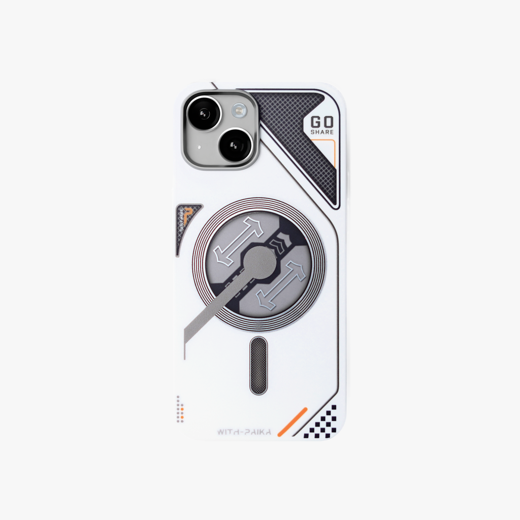 VectorEdge – White Modern Aesthetics Magsafe case for iPhone 15