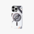 VectorEdge – White Modern Aesthetics Magsafe case for iPhone 15 pro