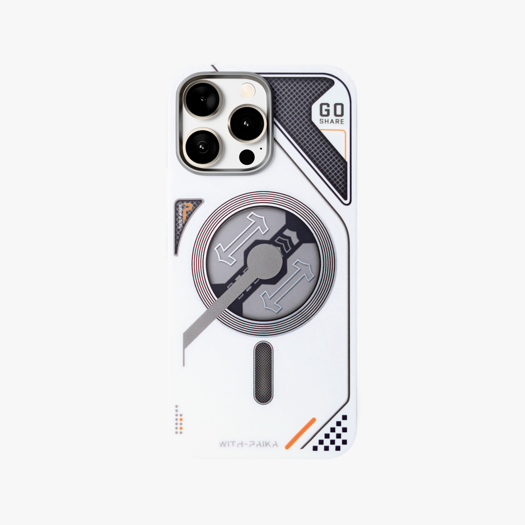 VectorEdge – White Modern Aesthetics Magsafe case for iPhone 15 pro max