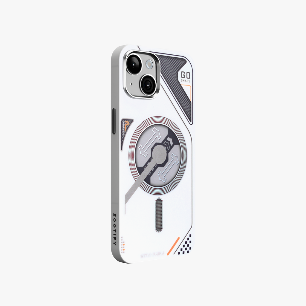 VectorEdge – White Modern Aesthetics Magsafe case for iPhone 15