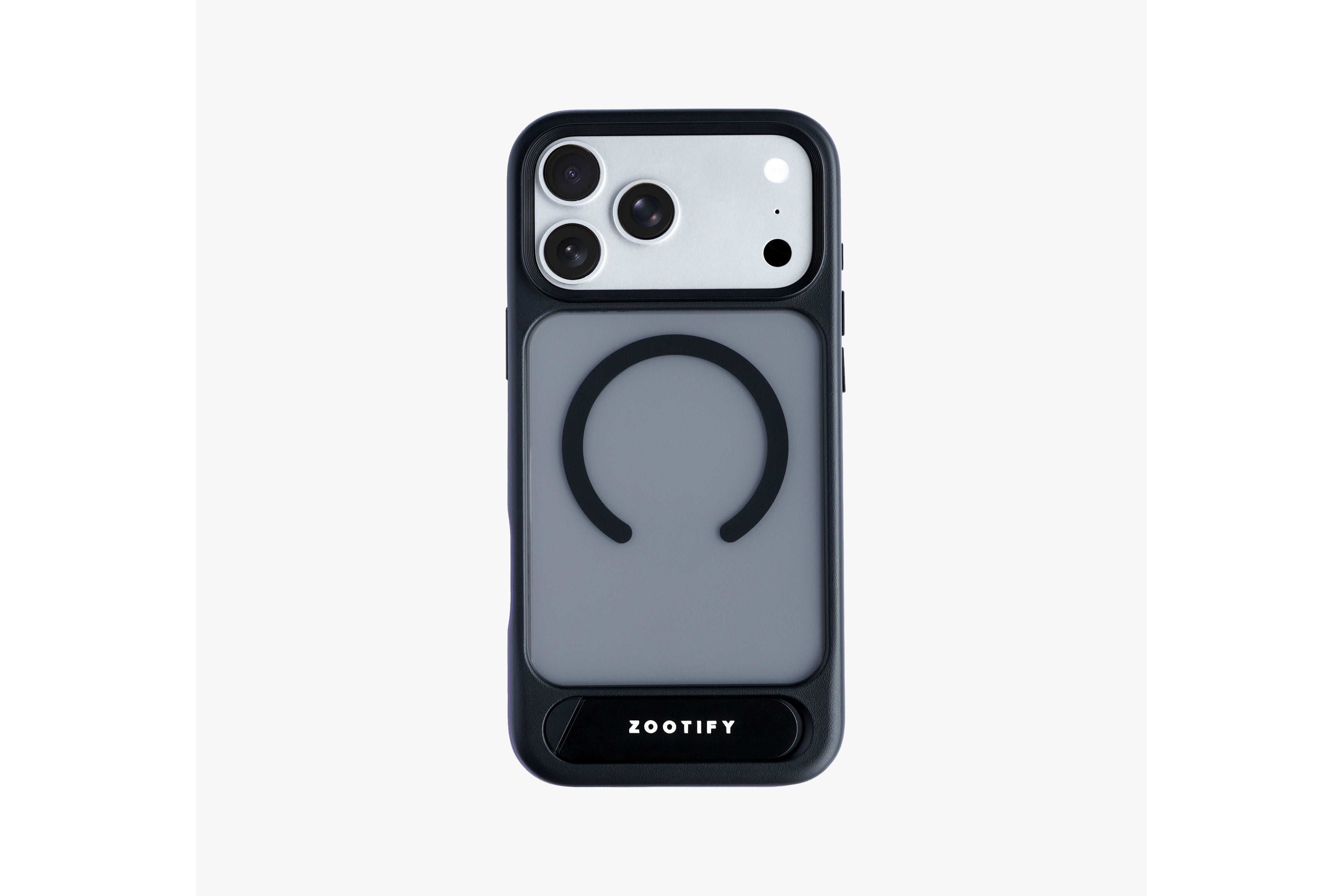 Frostand – Black Frosted MagSafe Case Cover with Kickstand for iPhone 17 Pro Max