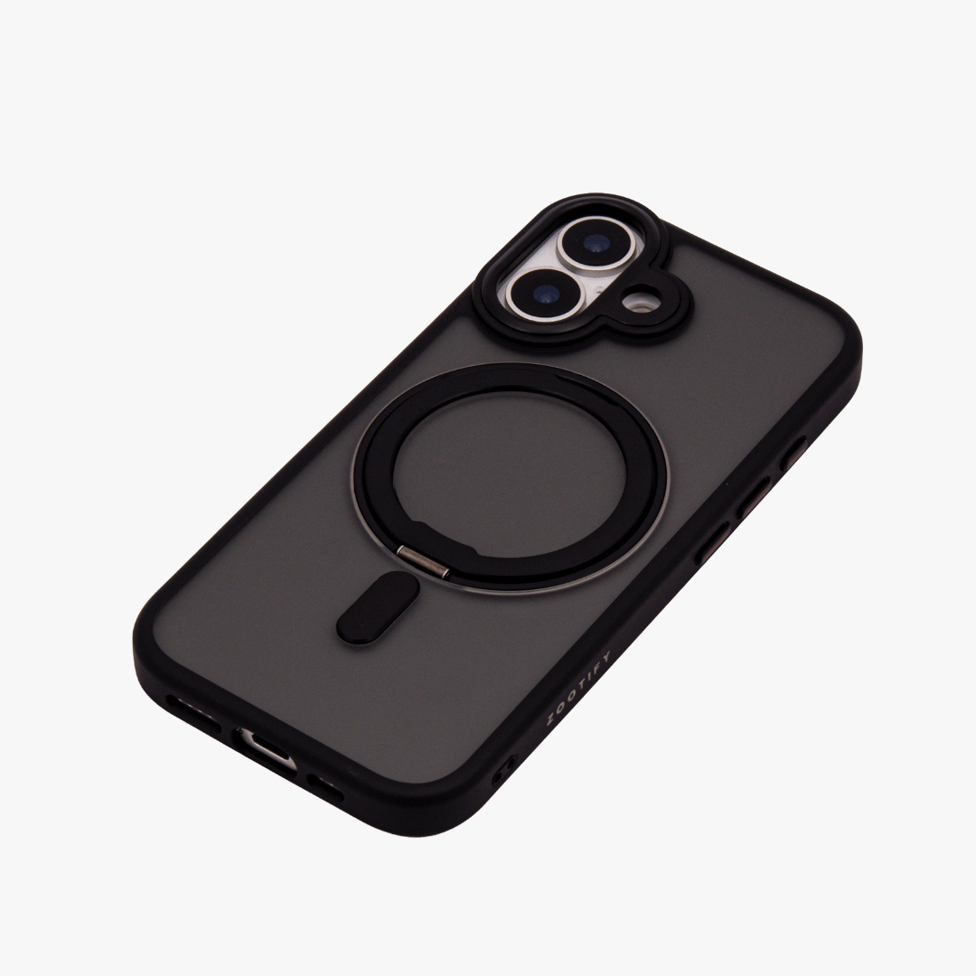 Orbit Grip – Black O-Stand MagSafe case cover for iPhone 17
