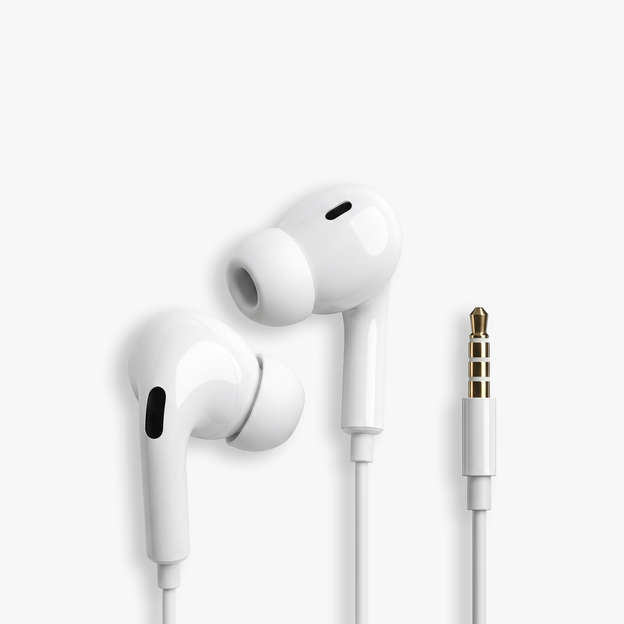 Zootify Aura 3 - AUX Wired Earphones with Mic | White