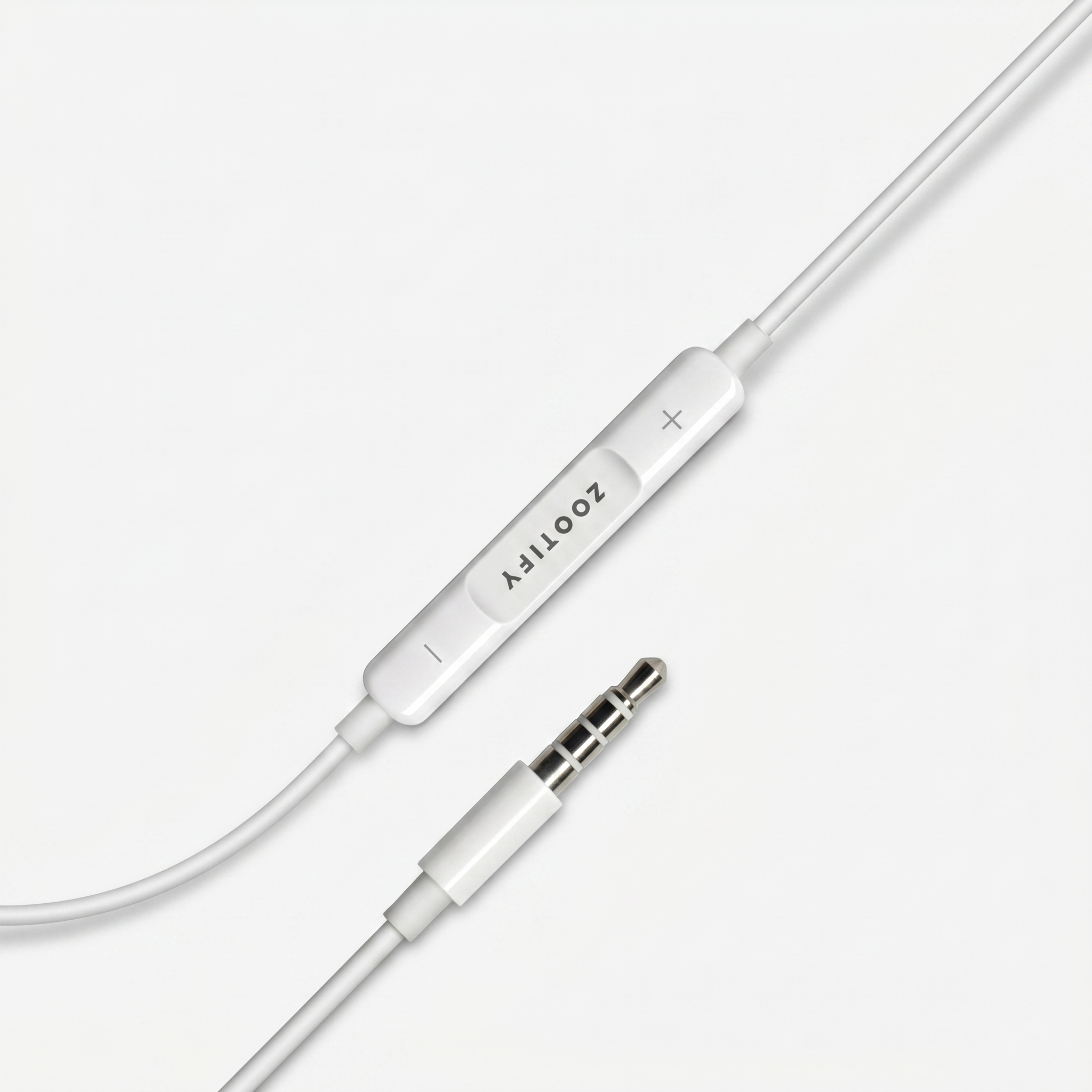 Zootify Aura 3 - AUX Wired Earphones with Mic | White