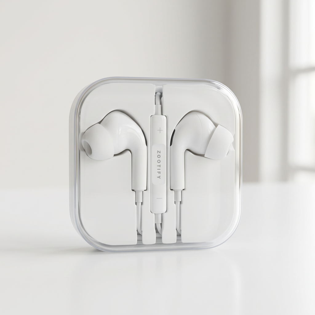 Zootify Aura 3 - Type C Wired Earphones with Mic | White