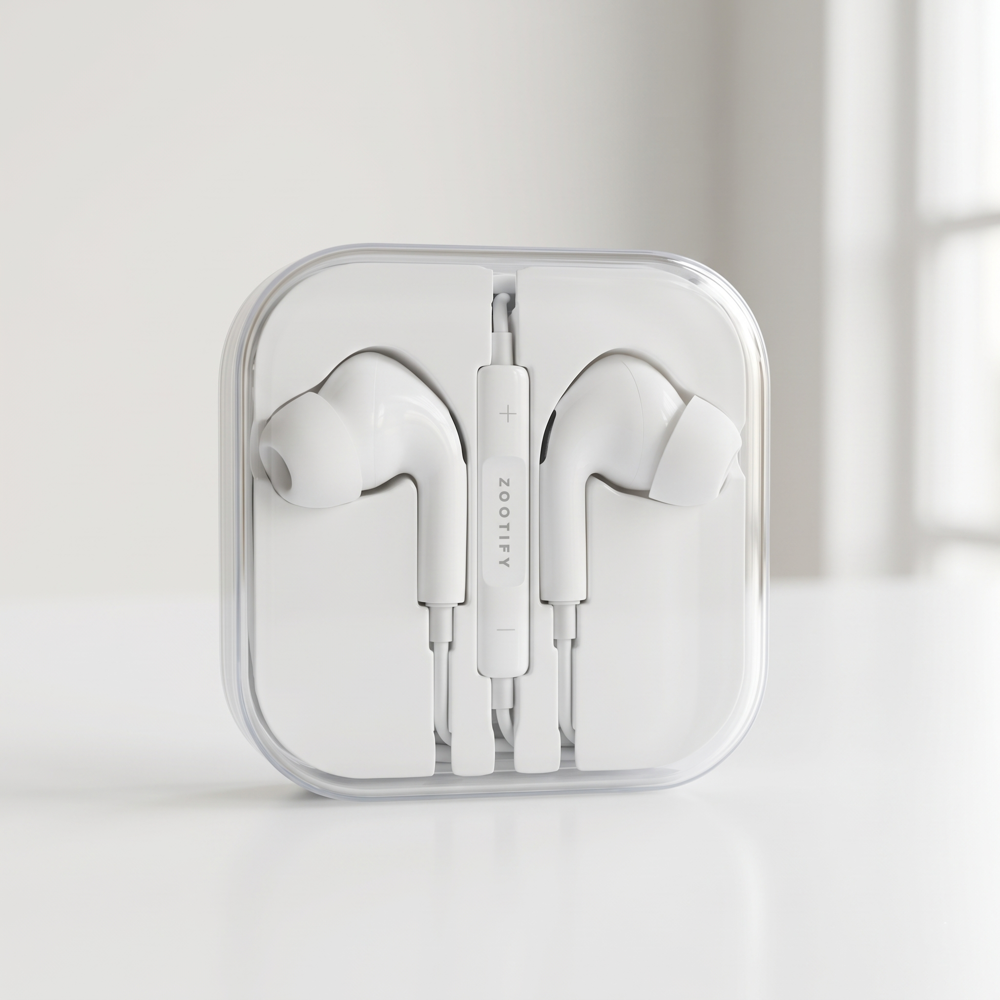 Zootify Aura 3 - AUX Wired Earphones with Mic | White