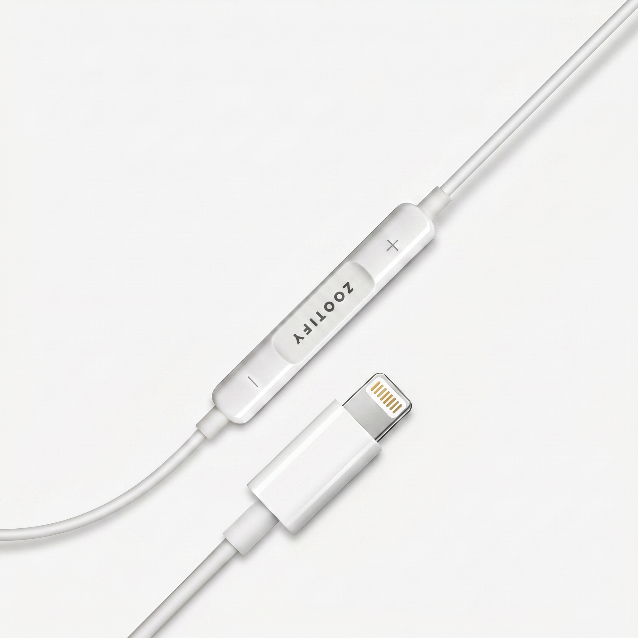 Zootify Aura 3 - Lightening Wired Earphones with Mic | White