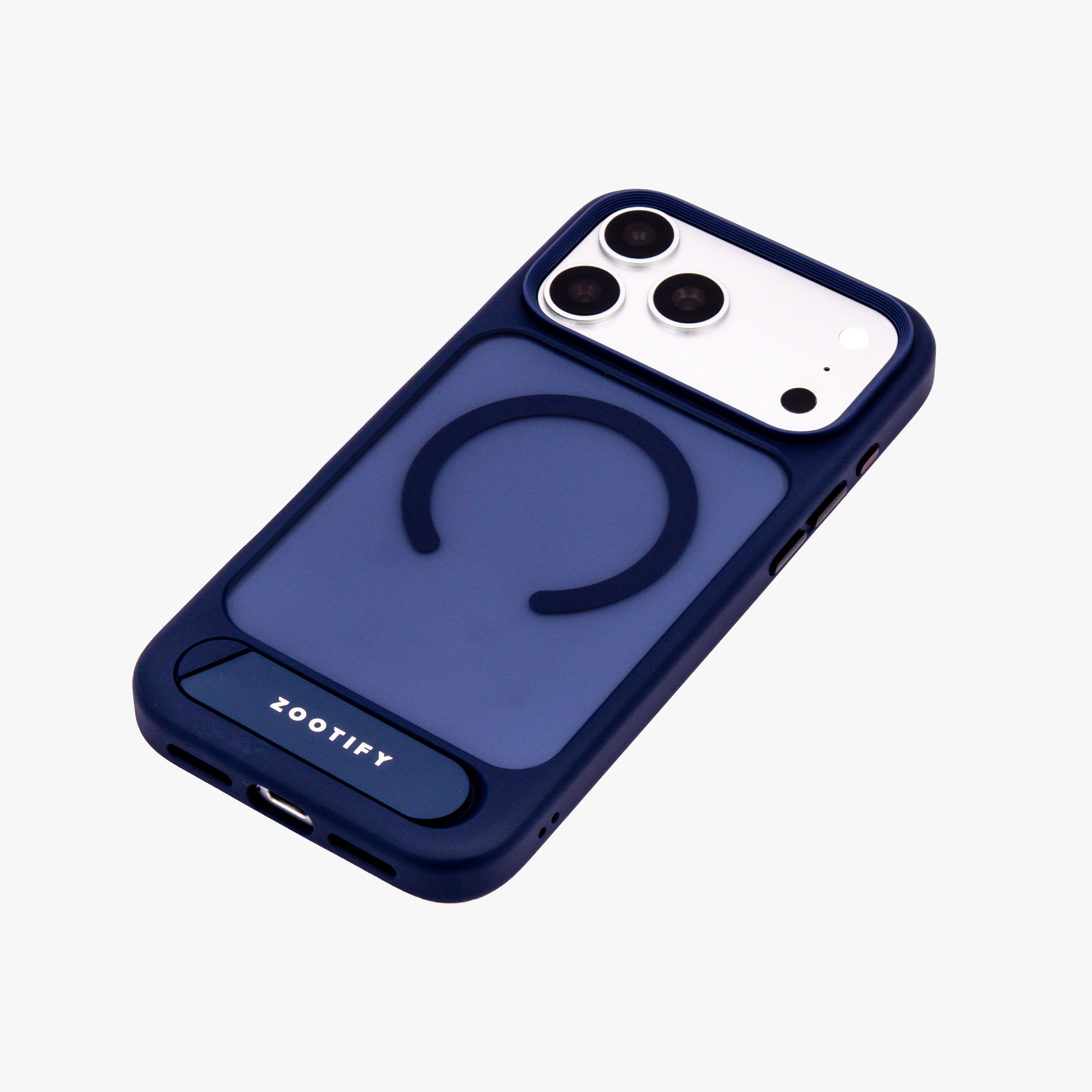 Frostand – Blue Frosted MagSafe Case Cover with Kickstand for iPhone 17 Pro Max