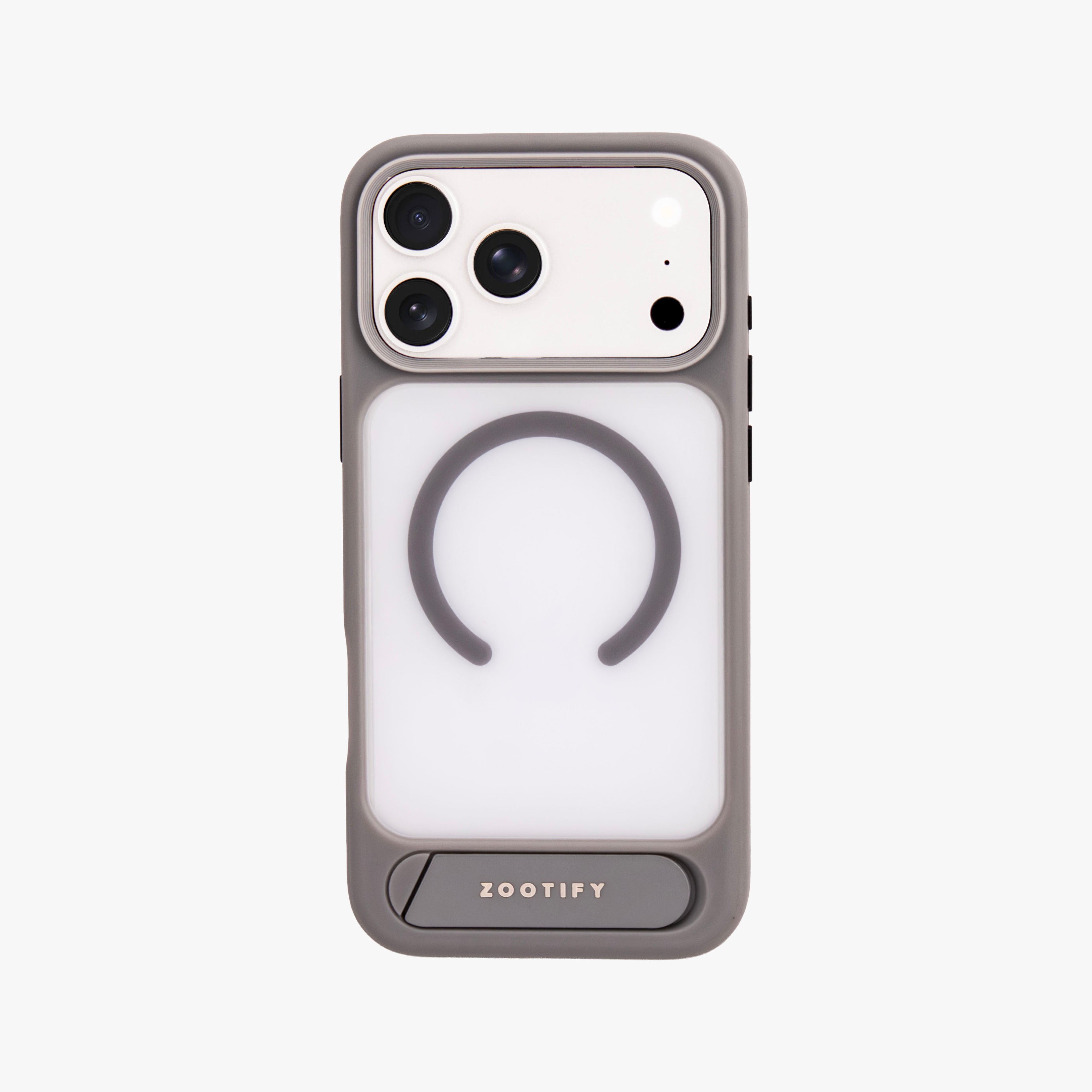 Frostand – Grey Frosted MagSafe Case Cover with Kickstand for iPhone 17 Pro Max