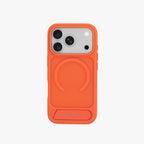 Frostand – Orange Frosted MagSafe Case Cover with Kickstand for iPhone 17 pro