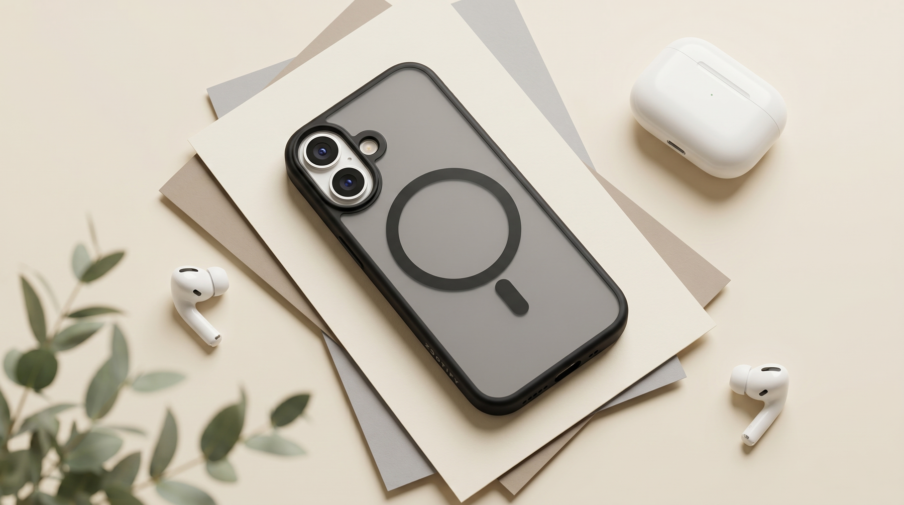Haze  – Black Frosted Premium MagSafe Case Cover for iPhone 17 banner 2