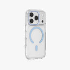 Ironclad – Transparent Blue MagSafe Case Cover for iPhone 17 pro