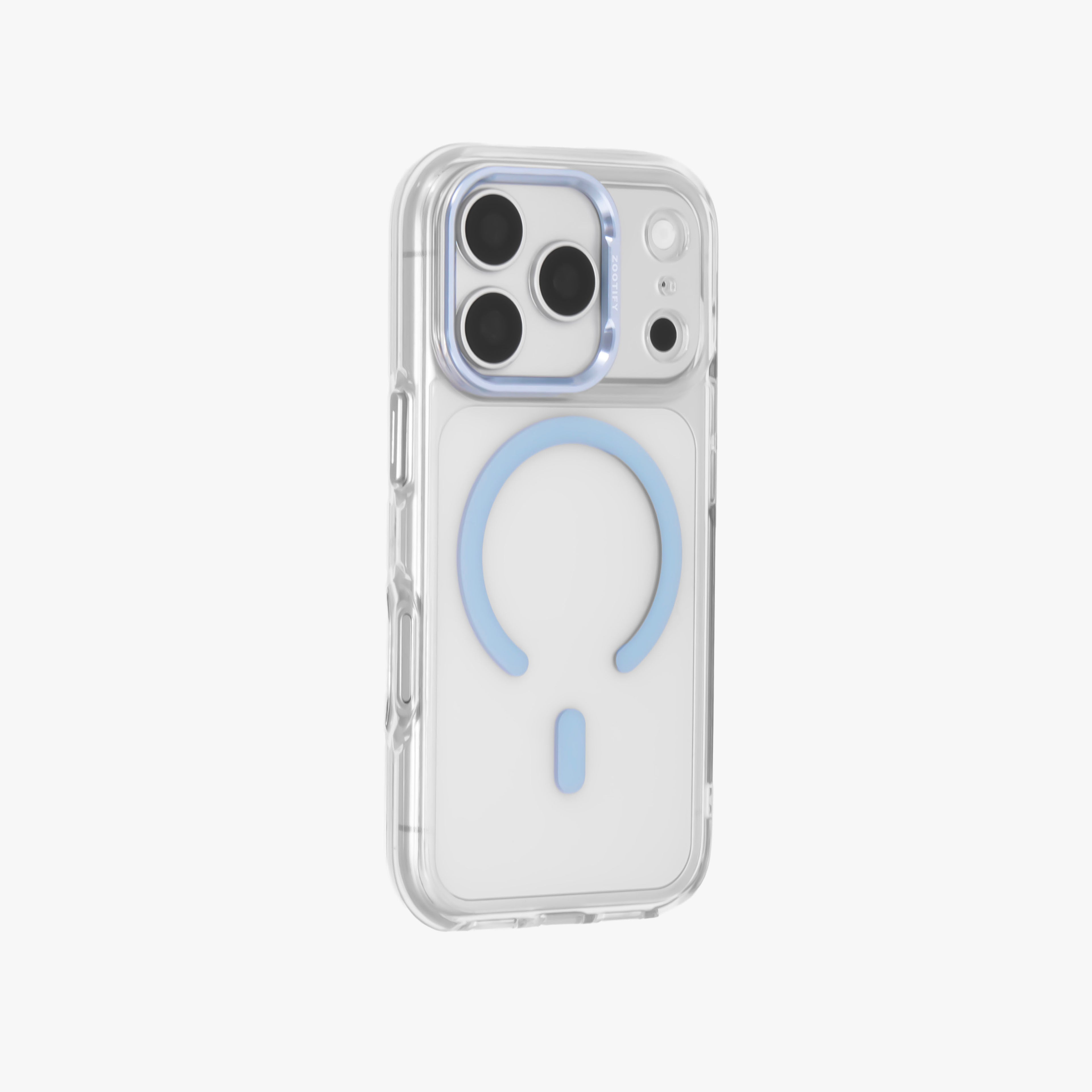 Ironclad – Transparent Blue MagSafe Case Cover for iPhone 17 pro