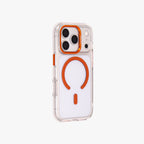 Ironclad – Transparent Orange MagSafe Case Cover for iPhone 17 pro