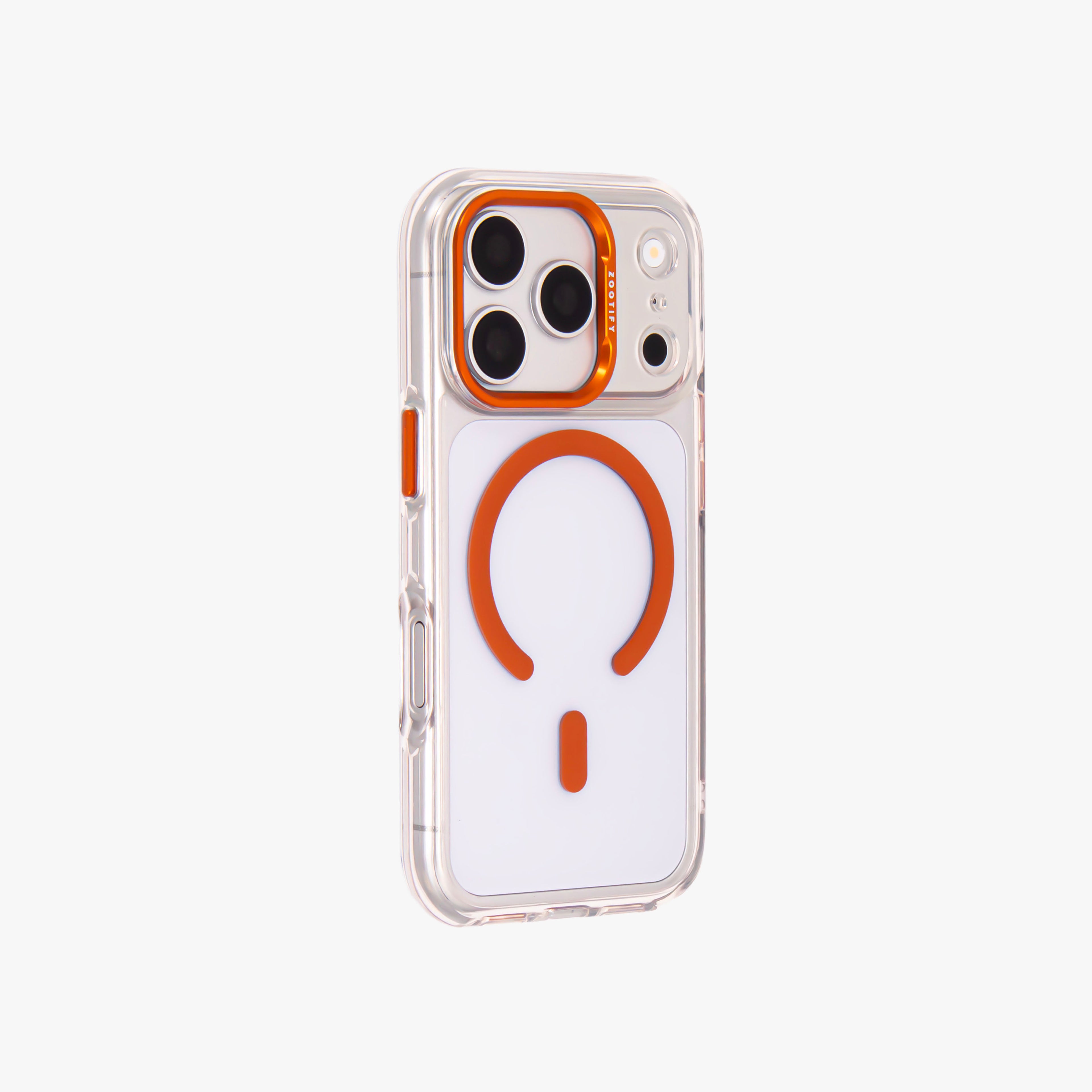 Ironclad – Transparent Orange MagSafe Case Cover for iPhone 17 pro