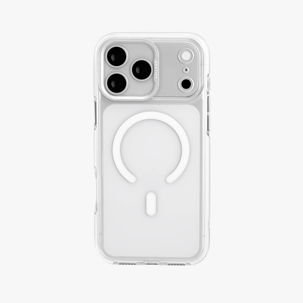 Ironclad – Transparent Silver MagSafe Case Cover for iPhone 17 Pro Max