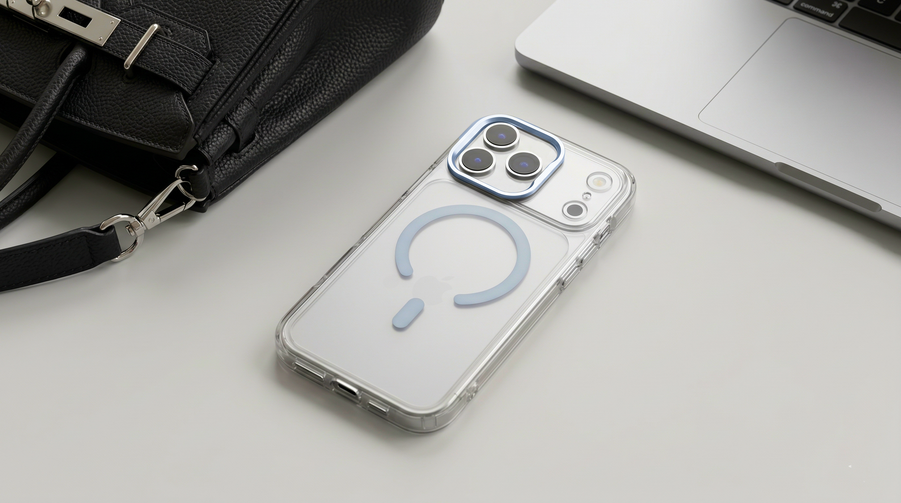 Ironclad – Transparent Blue MagSafe Case Cover for iPhone 17 Pro Max banner 4