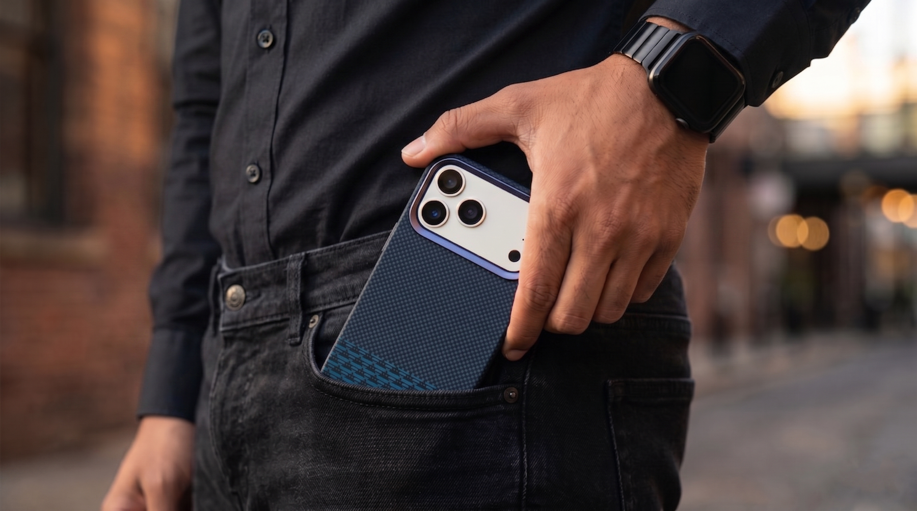 Monarch – Blue Trending Premium MagSafe Case Cover for iPhone 17 Pro Max banner 1