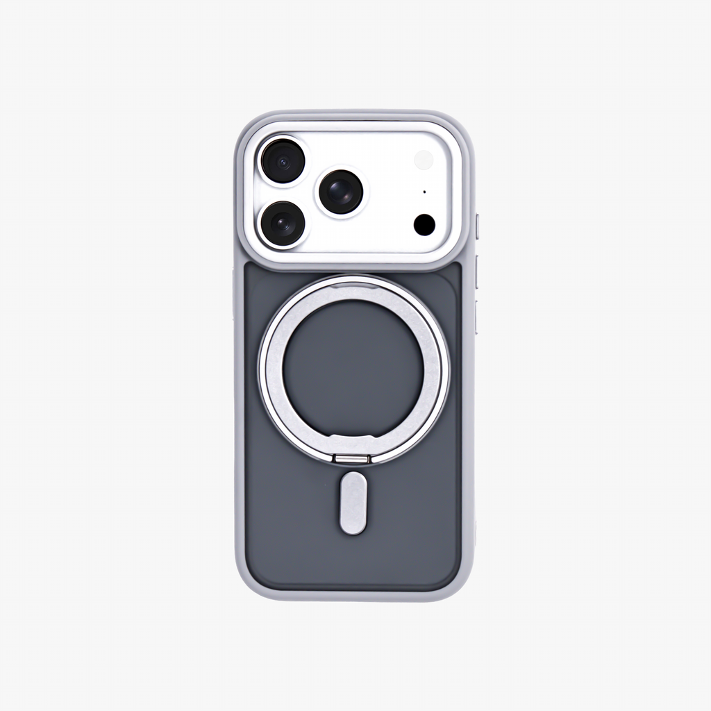Orbit Grip – Grey O-Stand MagSafe case cover for iPhone 17 pro