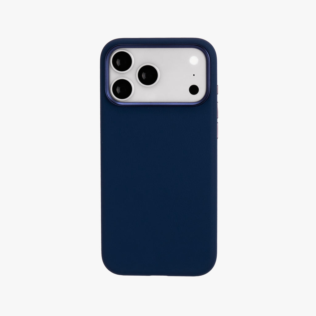 Primo – Blue Leather Premium MagSafe Case Cover for iPhone 17 Pro Max