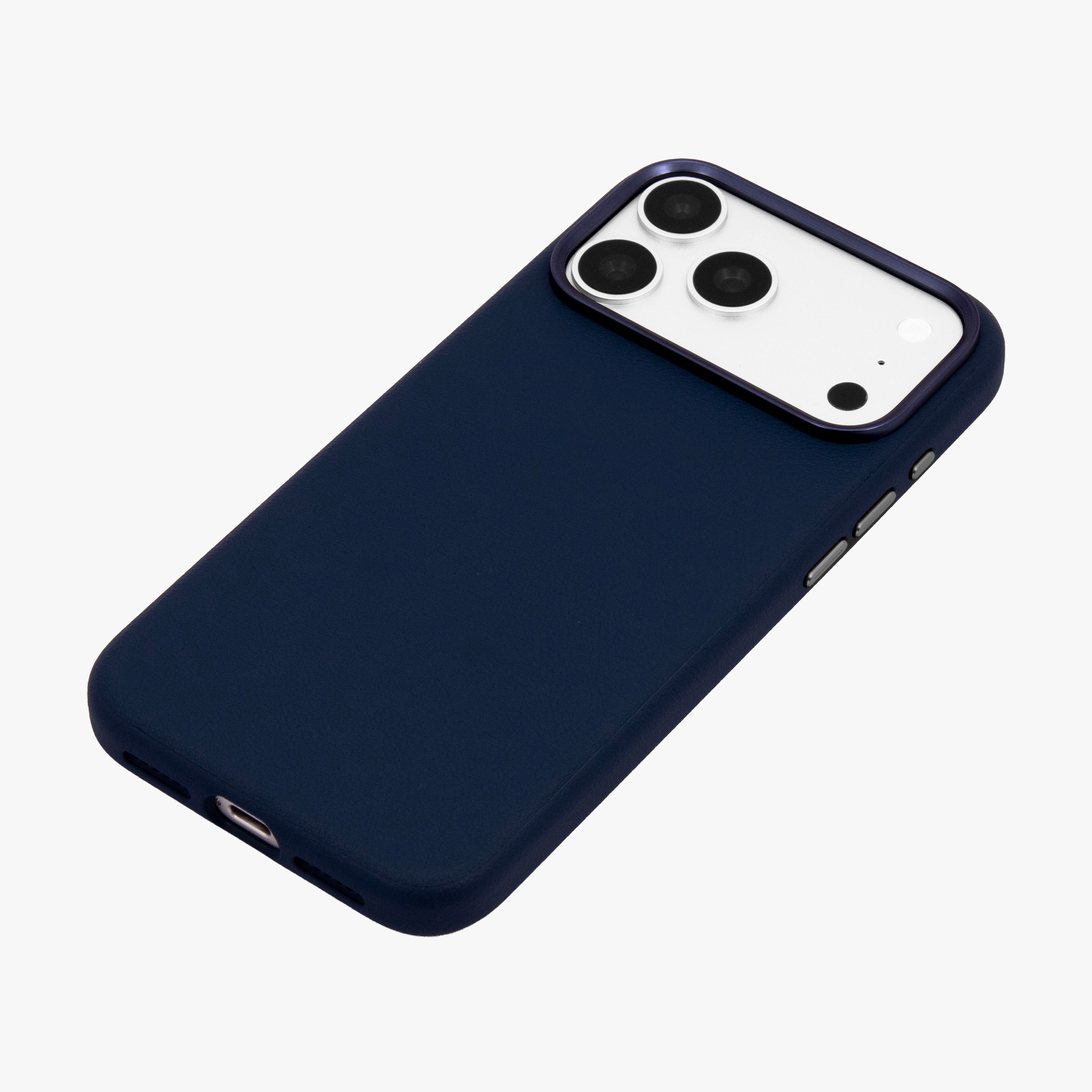 Primo – Blue Leather Premium MagSafe Case Cover for iPhone 17 Pro Max