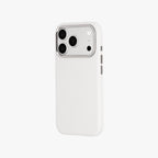Primo – White Leather Premium MagSafe Case Cover for iPhone 17 pro