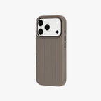 Ridge  – Grey Premium Modern Leather-texture MagSafe Case Cover for iPhone 17 pro