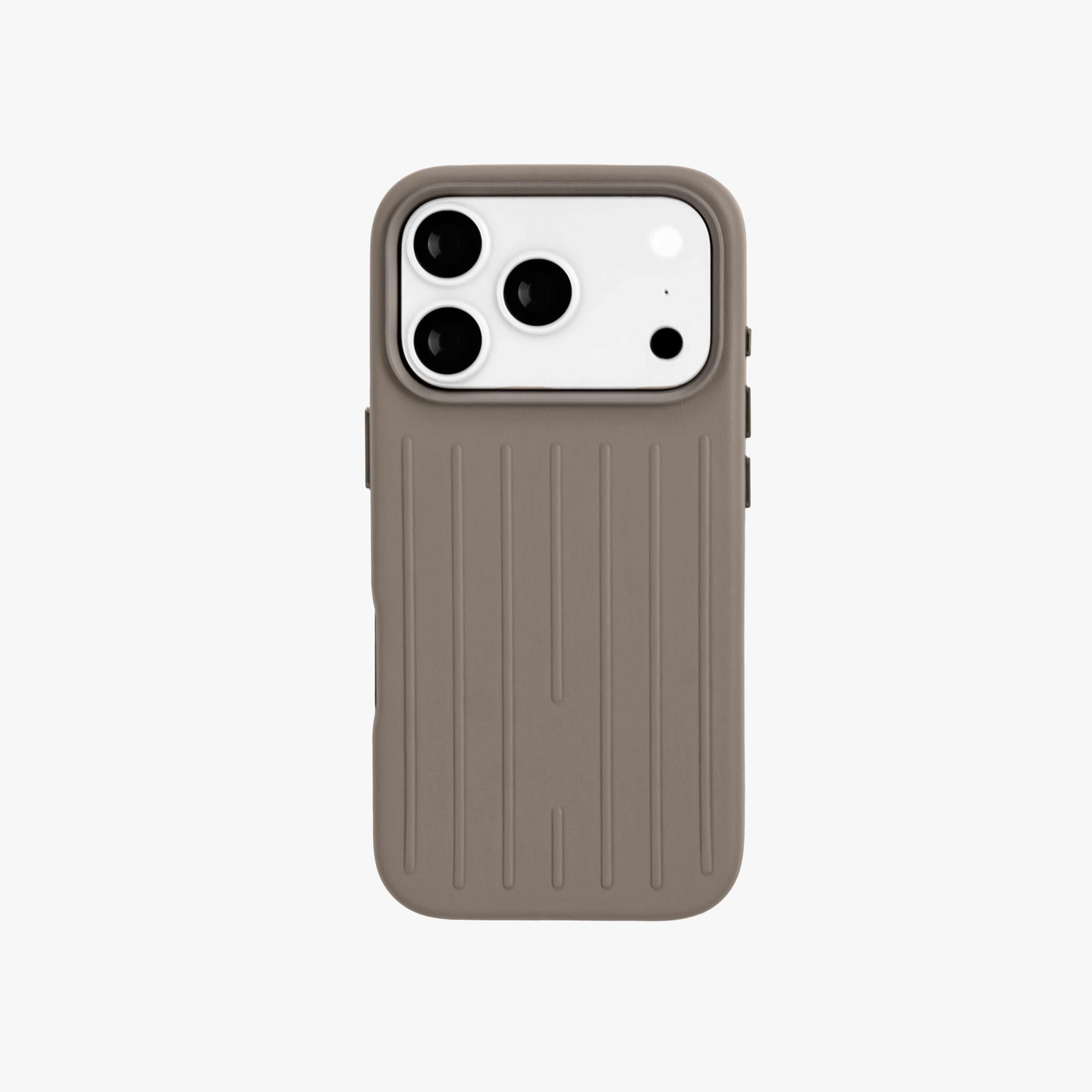 Ridge  – Grey Premium Modern Leather-texture MagSafe Case Cover for iPhone 17 pro